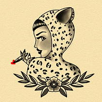 Mi proyecto del curso: Diseño de tatuajes estilo old school en Procreate. Projekt z dziedziny Trad, c, jna ilustracja,  R, sunek, Ilustracja c, frowa i Projektowanie tatuaż użytkownika Narcisa Caprichos - 19.02.2023