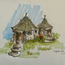 My project for course: Expressive Architectural Sketching with Colored Markers. Een project van  Schetsen,  Tekening,  Architecturale illustratie, Sketchbook y  Illustratie met inkt van Alicia Avezzano - 19.02.2023