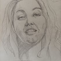 Mi proyecto del curso: Cuaderno de retratos a línea con grafito. Artes plásticas, Esboçado, Desenho, Desenho de retrato, e Sketchbook projeto de pedroarcegonzalez - 21.02.2023