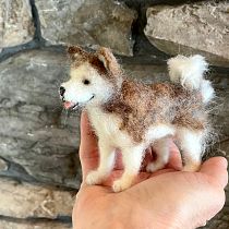 My project for course: Needle Felting Animal Creation. Artesanato, Design de brinquedos, Tecido, Feltragem com agulha, e Design têxtil projeto de Lois Garrett - 21.02.2023
