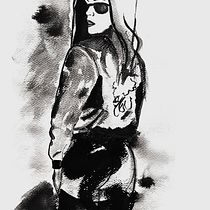 Mi proyecto del curso: Pintura artística con tinta china. Traditional illustration, Fine Arts, Painting, Pencil Drawing, Portrait Drawing, Artistic Drawing & Ink Illustration project by Carla Urribarrí - 02.21.2023