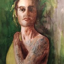 Mein Abschlussprojekt für den Kurs: Aquarellporträts: Erfasse den Charakter des Modells . Fine Arts, Painting, Watercolor Painting, and Portrait Drawing project by susachnee - 02.21.2023