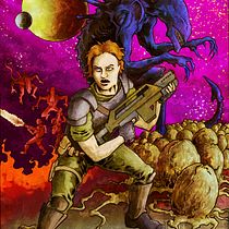 My project for course: Cover Art Illustration with Pencil, Ink, and Digital Painting. Un projet de Dessin au cra, on, Dessin, Illustration numérique, Peinture numérique et Illustration à l'encre de Ryan Kacsandy - 21.02.2023