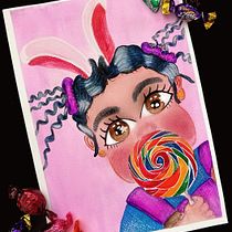 My project for course: Fan Art Drawing with Watercolor and Colored Pencils. Ilustração tradicional, Pintura, Pintura em aquarela, Desenho de retrato, Ilustração infantil, e Desenho com lápis de cor projeto de Yemi Edwards - 22.02.2023