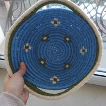 My project for course: Basket Weaving for Beginners: The Coiling Technique. Accessor, Design, Arts, Crafts, Fashion Design, Fiber Arts, and Textile Design project by Olya Romanchuk - 02.22.2023