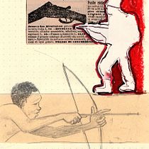 Il mio progetto del corso: Tecniche miste di illustrazione per attivare l'immaginazione, titolo : La guerra della memoria.. Traditional illustration, Fine Arts, Collage, Drawing, Acr, and lic Painting project by Cinzia Imparato - 03.14.2023