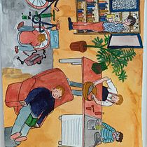 Mein Abschlussprojekt für den Kurs: Figurenentwicklung durch Beobachtungszeichnen. Un proyecto de Ilustración tradicional, Diseño de personajes, Dibujo y Sketchbook de maria_hinkofer - 22.02.2023