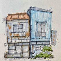 My project for course: Expressive Architectural Sketching with Colored Markers. Een project van  Schetsen,  Tekening,  Architecturale illustratie, Sketchbook y  Illustratie met inkt van Josh - 22.02.2023