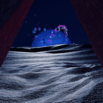 Hallucination in the desert. 3D, Digital Illustration, and 3D Design project by riccardoscuto.96 - 02.22.2023
