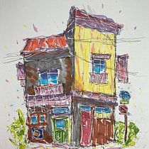 My project for course: Expressive Architectural Sketching with Colored Markers. Een project van  Schetsen,  Tekening,  Architecturale illustratie, Sketchbook y  Illustratie met inkt van Gavin Kaufman - 16.02.2023