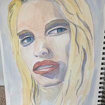 My project for course: Watercolor Portraits: Capture a Model's Personality. Fine Arts, Painting, Watercolor Painting, and Portrait Drawing project by corinawaage - 02.22.2023