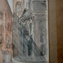 Il mio progetto del corso: Disegno architettonico con acquerello e inchiostro. Sketching, Drawing, Architectural Illustration, Sketchbook & Ink Illustration project by squassoni.fabio - 02.23.2023