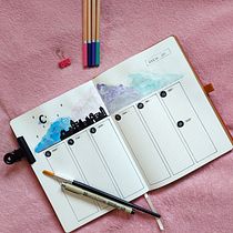 Mój projekt z kursu: Bullet journal: projektowanie, planowanie i ilustrowanie. Een project van Craft, Aquarelschilderen, DIY, Management En Productiviteit y Business van agicreate - 22.02.2023