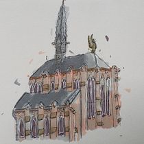 My project for course: Expressive Architectural Sketching with Colored Markers. Een project van  Schetsen,  Tekening,  Architecturale illustratie, Sketchbook y  Illustratie met inkt van Jeanne Gs - 23.02.2023