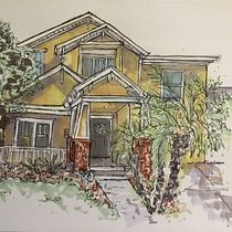 My project for course: Expressive Architectural Sketching with Colored Markers. Een project van  Schetsen,  Tekening,  Architecturale illustratie, Sketchbook y  Illustratie met inkt van sea311 - 23.02.2023