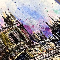 My project for course: Artistic Watercolor Sketching: Dare to Express Your Ideas. Ilustração tradicional, Esboçado, Criatividade, Desenho, Pintura em aquarela, e Sketchbook projeto de Hany - 24.02.2023