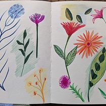 My project for course: Illustration Techniques to Unlock your Creativity. Projekt z dziedziny Design, Trad, c, jna ilustracja,  Sztuki piękne,  Malarstwo, Kreat, wność, Kreat, wne zabaw, z dziećmi i Sketchbook użytkownika yvoreed - 21.02.2023