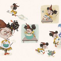 Mein Abschlussprojekt für den Kurs: Online-Portfolio für Kinderbuchillustration "Tinka the baking witch". Traditional illustration, Editorial Design, Stor, board, Portfolio Development, Children's Illustration, Narrative, Management, Productivit, and Picturebook project by Verena Winkler - 02.24.2023