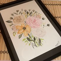 Mon projet du cours : Création d’une composition florale à l’aquarelle. Un projet de Illustration traditionnelle, Beaux Arts, Peinture, Aquarelle, Illustration botanique et Illustration naturaliste de morgane.rosado - 07.08.2022
