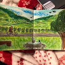 My project for course: Exploratory Sketchbook: Find Your Drawing Style. Un proyecto de Ilustración tradicional, Bocetado, Creatividad, Dibujo, Pintura a la acuarela, Sketchbook y Pintura gouache de Ema Vrînceanu - 24.02.2023