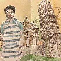 My project for course: Artistic Watercolor Sketching: Dare to Express Your Ideas. Ilustração tradicional, Esboçado, Criatividade, Desenho, Pintura em aquarela, e Sketchbook projeto de liujuanying22 - 18.02.2023