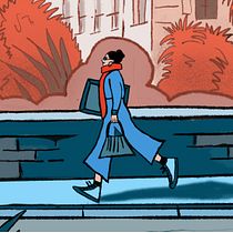 Paseo con cuadro por la ciudad Ein Projekt aus dem Bereich Traditionelle Illustration, Skizzenentwurf, Digitale Illustration, Digitale Malerei und Sketchbook von Susana G. - 24.02.2023