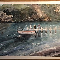 Il mio progetto del corso: Pittura di paesaggi marini ad acquerello Ein Projekt aus dem Bereich Malerei, Aquarellmalerei und Naturalistische Illustration von Alessandra Fogliano - 25.02.2023