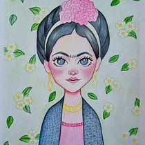 Mi proyecto del curso: Dibujo fan art con acuarela y lápices de colores. Ilustração tradicional, Pintura, Pintura em aquarela, Desenho de retrato, Ilustração infantil, e Desenho com lápis de cor projeto de alonsoflavia1 - 25.02.2023