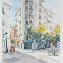 Mi proyecto del curso: Sketching arquitectónico para ilustraciones urbanas. Een project van  Ontwerp, Traditionele illustratie,  Schetsen,  Architecturale illustratie y Sketchbook van cfelgueres - 25.02.2023