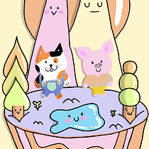 Mundo kawaii . Character Design, Digital Illustration, and Manga project by kathy Pérez - 02.21.2022