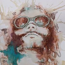 Mi proyecto del curso: Retrato experimental con tinta, alcohol y té. Artes plásticas, Pintura, Desenho e Ilustração com tinta projeto de Jane Skiebe - 25.02.2023
