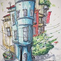 My project for course: Expressive Architectural Sketching with Colored Markers. Een project van  Schetsen,  Tekening,  Architecturale illustratie, Sketchbook y  Illustratie met inkt van Randy Dubya - 25.02.2023