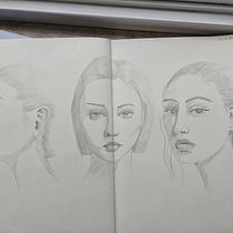 Mój projekt z kursu: Szkicowanie portretów: odkrywaj ludzką twarz. Un proyecto de Bocetado, Dibujo, Dibujo de Retrato, Dibujo artístico y Sketchbook de Karolina - 25.02.2023