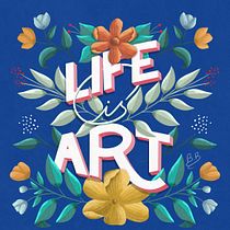 Mon projet du cours : Lettering floral sur Procreate. Lettering, and Digital Lettering project by beatrice_bisiaux - 02.25.2023