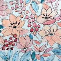 Mon projet du cours : Aquarelle florale créative : renouez avec la nature. Ilustração tradicional, Pintura, Pintura em aquarela e Ilustração botânica projeto de Laurence Grolaux - 26.02.2023