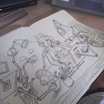 Meu projeto do curso: A arte de desenhar: transforme seus rabiscos em arte Ein Projekt aus dem Bereich Traditionelle Illustration, Bleistiftzeichnung, Zeichnung und Sketchbook von brunow1025 - 26.02.2023