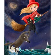 Mon projet du cours : Illustration jeunesse sur Procreate : créez une scène magique. Un progetto di Illustrazione tradizionale, Illustrazione digitale, Illustrazione infantile, Pittura digitale e Albo illustrato di Anne-Laure Grimaud - 26.02.2023