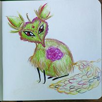Mi proyecto del curso: Sketchbook de naturaleza fantástica: dibuja criaturas de otro mundo. Pencil Drawing, Drawing, Watercolor Painting, Sketchbook, and Naturalistic Illustration project by Constanza Cofré Berger - 02.25.2023