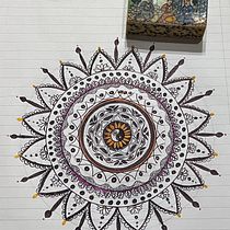 My project for course: The Art of Mandala Drawing: Create Geometric Patterns Ein Projekt aus dem Bereich Zeichnung und Illustration mit Tinte von Della Abraham - 22.02.2023