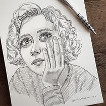My project for course: Portrait Sketchbooking: Explore the Human Face. Un proyecto de Bocetado, Dibujo, Dibujo de Retrato, Dibujo artístico y Sketchbook de Chiara Orlandini - 27.02.2023