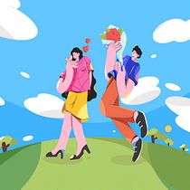 My project for course: Vibrant Illustrations from Scratch in Procreate Ein Projekt aus dem Bereich Traditionelle Illustration, Design von Figuren, Digitale Illustration und Digitale Malerei von ihdizen - 27.02.2023