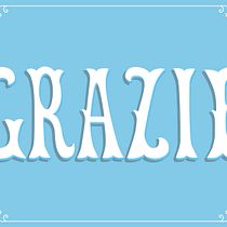 "Grazie" / thank you. Il mio progetto del corso: I segreti d’oro del lettering. Un progetto di Lettering, H, lettering e Graphic design di eleonoragrassi12 - 27.02.2023