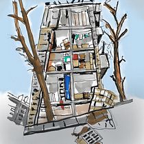 My project for course: Expressive Architectural Sketching with Colored Markers. Een project van  Schetsen,  Tekening,  Architecturale illustratie, Sketchbook y  Illustratie met inkt van sabrams01 - 27.02.2023