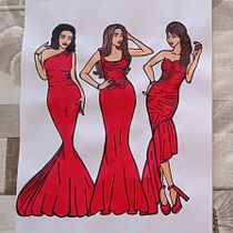 Il mio progetto del corso: Illustrazione di figurini di moda. Een project van Traditionele illustratie,  Schetsen,  Modeontwerp, Digitale tekening y Mode-illustratie van valentinadinella09 - 27.02.2023