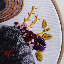 Mi proyecto del curso: Bordado en fotografías sobre tela. Photograph, Collage, Paper Craft, Printing, Embroider, DIY, and Textile Design project by Ángela Sepúlveda - 02.27.2023