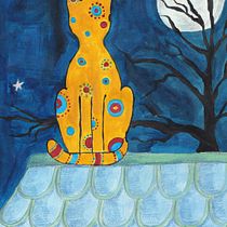Mon projet du cours : Peinture à la gouache : créez des illustrations poétiques. Traditional illustration, Fine Arts, Painting, and Gouache Painting project by unefilledanslatelier - 02.27.2023