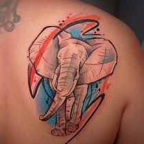 Mi proyecto del curso: Técnicas de color para tatuajes. Un progetto di Illustrazione tradizionale, Disegno, Illustrazione digitale, Design di tatuaggi e Disegno digitale di jorgeeduardoramirezmunoz - 26.02.2023