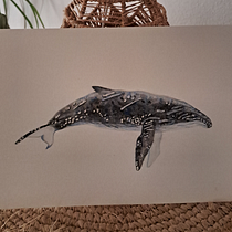 Mi proyecto del curso: Técnicas de ilustración naturalista: ballenas en acuarela. Un progetto di Belle arti, Pittura, Pittura ad acquerello e Illustrazione naturalistica di artic - 27.02.2023
