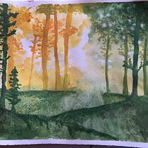 Mi proyecto del curso: Paisajes de ensueño con acuarela: plasma la luz. Un projet de Peinture , et Aquarelle de Josefina Quiceno Gutierrez - 19.02.2023