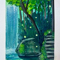 My project for course: Painting Atmospheric Landscapes with Gouache. Traditional illustration, Painting, and Gouache Painting project by makennahope - 02.27.2023